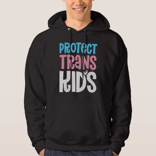 Sudadera Proteger A Los Jóvenes Trans Orgullosos Transgéner (Anverso)