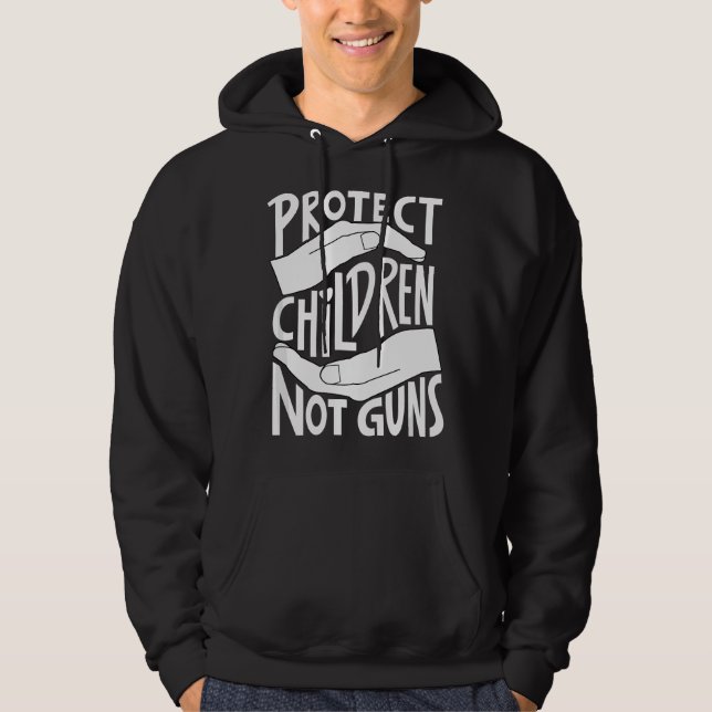 Sudadera Proteger a los niños, no a las armas Naranja (Anverso)