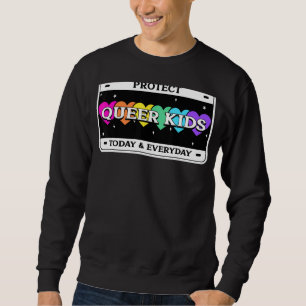 Sudadera Proteger a los niños queer Conciencia Lgbt Orgullo