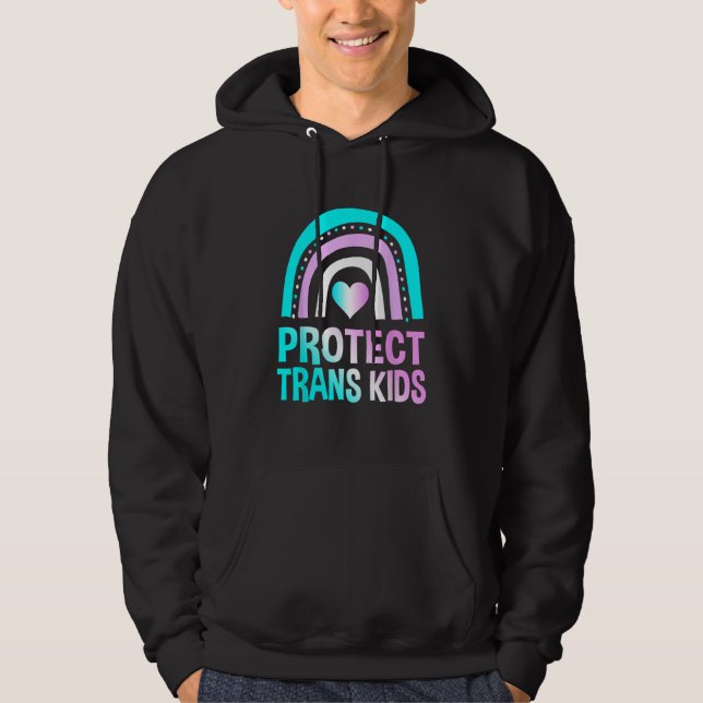 Sudadera Proteger a los niños transgénero Apoyar la ropa Or (Anverso)