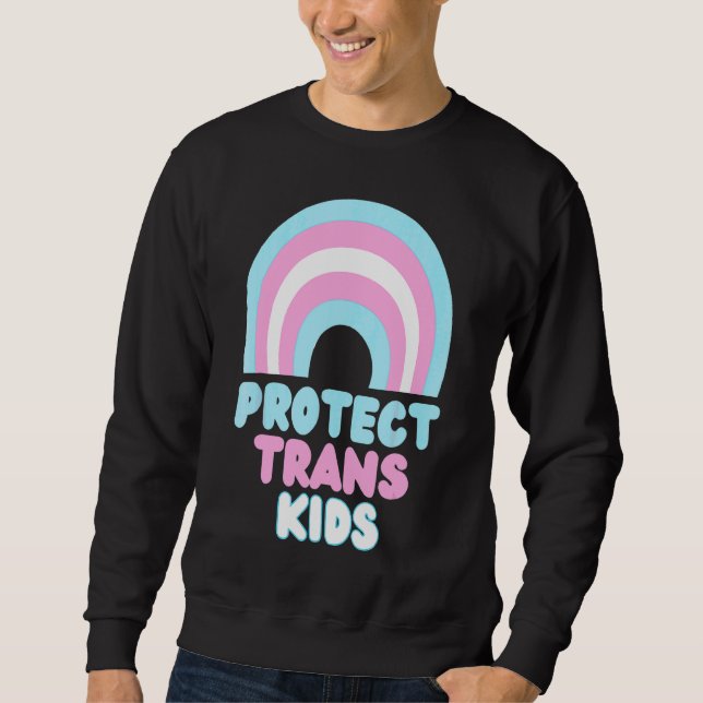 Sudadera Proteger el Orgullo de los Niños Trans Lgbt (Anverso)