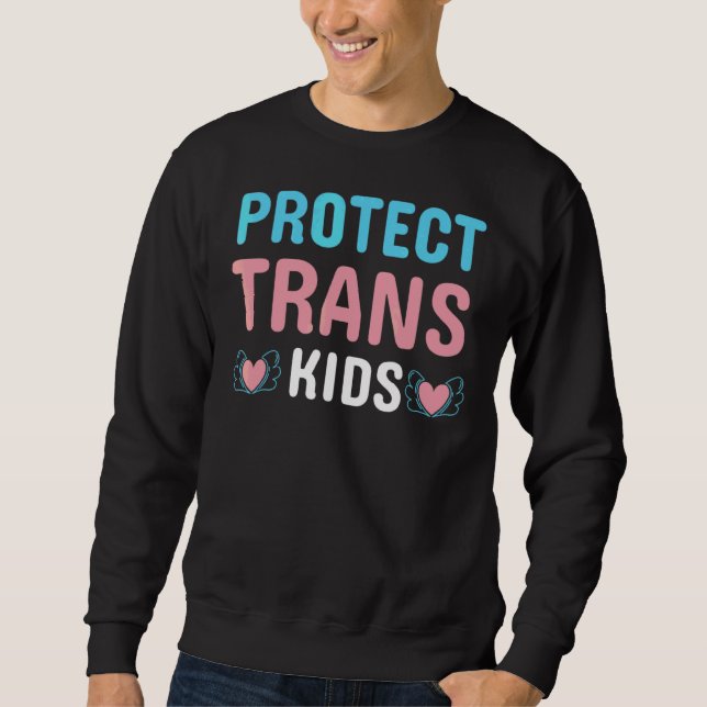 Sudadera Proteger el Orgullo de los Niños Trans Lgbt (Anverso)