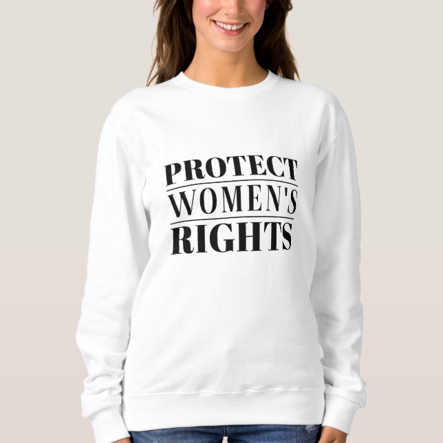 Sudadera Proteger los derechos de la mujer (Anverso)