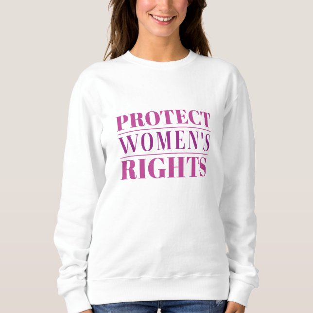 Sudadera Proteger los derechos de la mujer (Anverso)