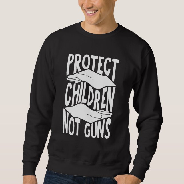 Sudadera Proteger niños no armas 4 (Anverso)