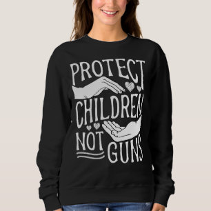 Sudadera Proteger niños, no armas, Naranja suficiente, pist