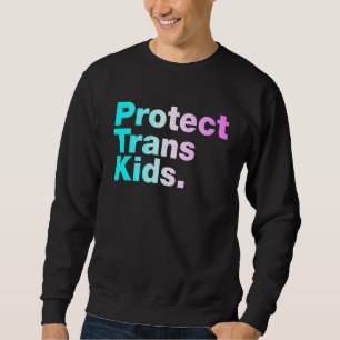 Sudadera Proteger niños transgénero Bandera Lgbt Mes