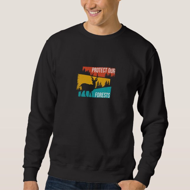 Sudadera Proteger nuestros bosques Parque Natural Ambiental (Anverso)