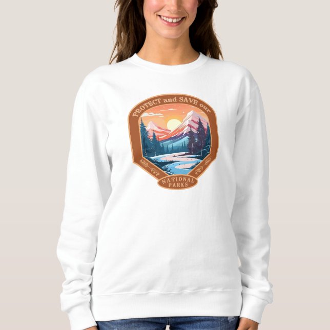 Sudadera Proteger nuestros Parques Nacionales (Anverso)
