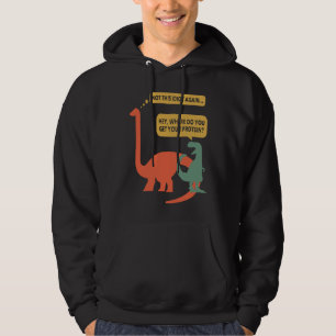 Sudadera Proteína Vegana Gimnasio Dinosaurios Rex Fitness V