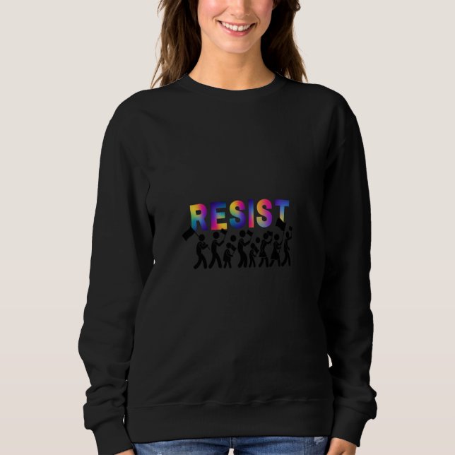 Sudadera Protesta contra la marcha arco iris de RESISTENCIA (Anverso)