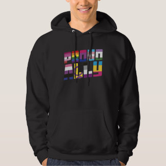 Sudadera Proud Ally LGBT Gay Flag Pride Rainbow Gay Bisexua