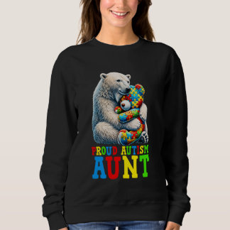 Sudadera Proud Autism Aunt Bear Autism Awareness Autistic S