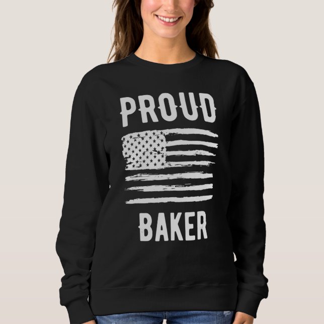 Sudadera Proud Baker Profession American Flag (Anverso)