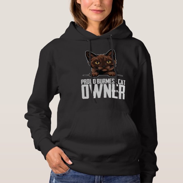 Sudadera Proud burmese cat owner  1 (Anverso)