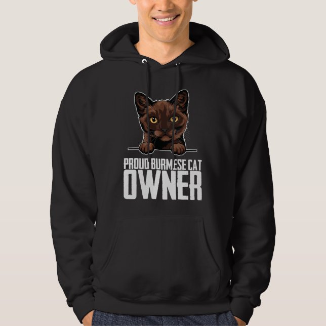 Sudadera Proud burmese cat owner  1 (Anverso)