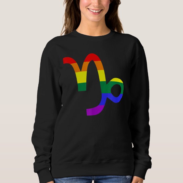 Sudadera Proud Capricorn Astrology LGBTQ Zodiac Sign Horosc (Anverso)