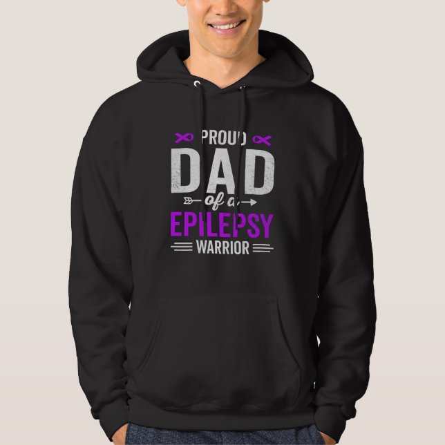Sudadera Proud Dad of a Epilepsy Warrior Survivor Awareness (Anverso)