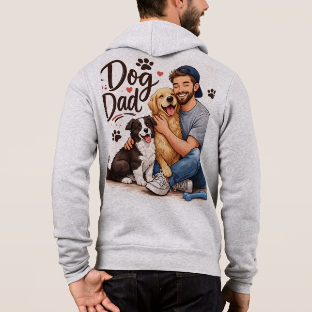 Sudadera Proud Dog Dad – Regalo para Amante de Per (Reverso)