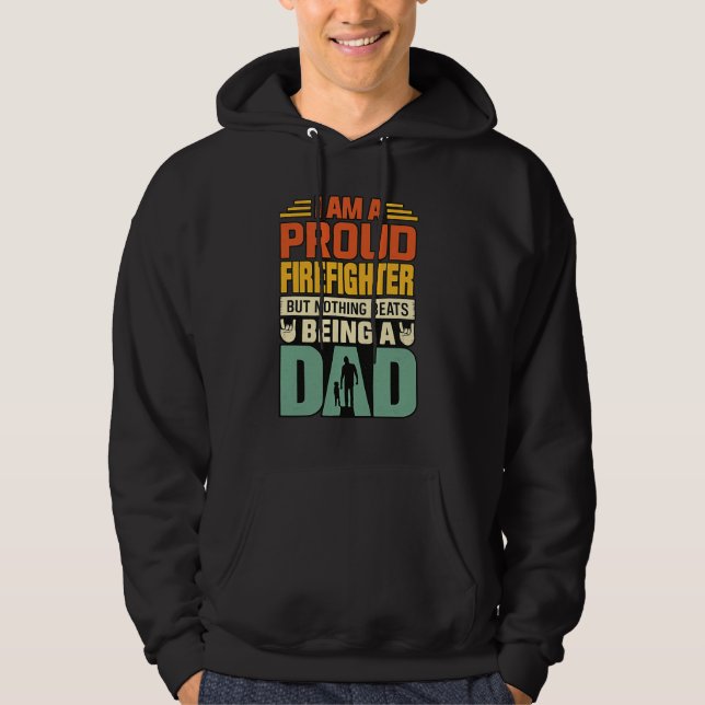 Sudadera Proud Firefighter Dad_Hero Firefighter  (Anverso)