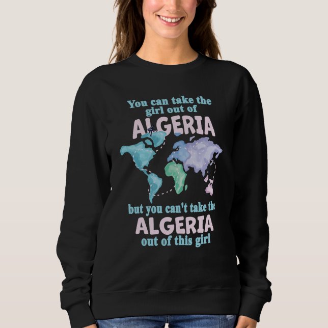 Sudadera Proud Girl From Algeria Relocation From Algeria (Anverso)