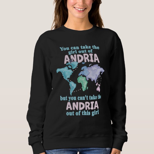 Sudadera Proud Girl From Andria Relocation From Andria (Anverso)