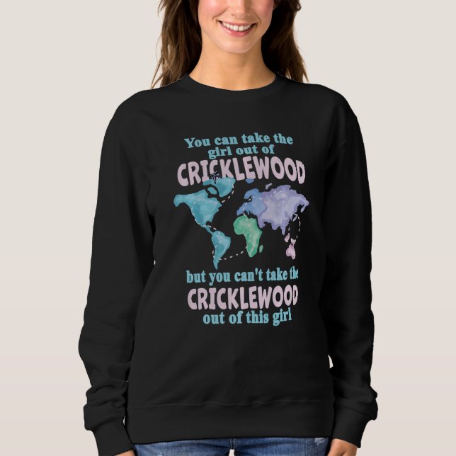 Sudadera Proud Girl From Cricklewood  Relocation From Crick (Anverso)
