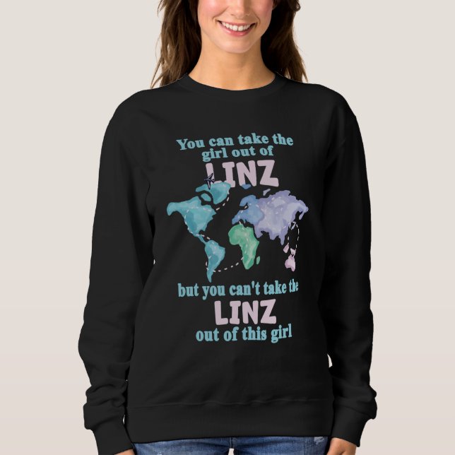 Sudadera Proud Girl From Linz Relocation From Linz (Anverso)