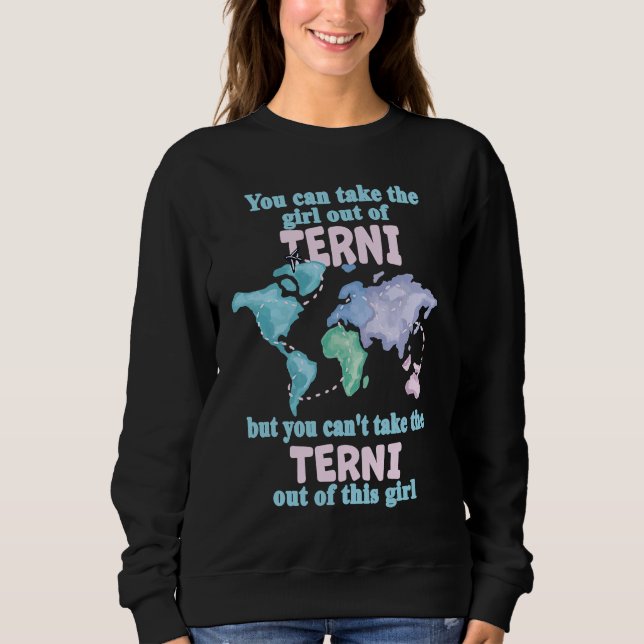 Sudadera Proud Girl From Terni  Relocation From Terni (Anverso)