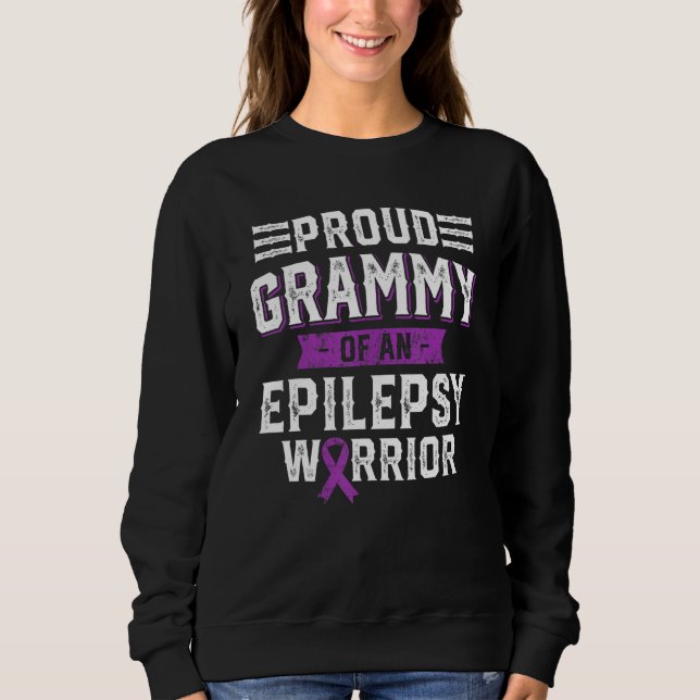Sudadera Proud Grammy Of An Epilepsy Warrior Awareness Mont (Anverso)