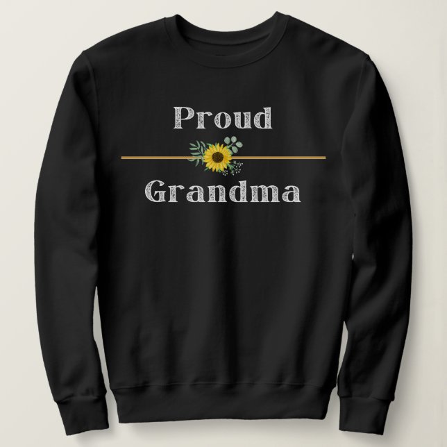 SUDADERA PROUD GRANDMA (Anverso del diseño)