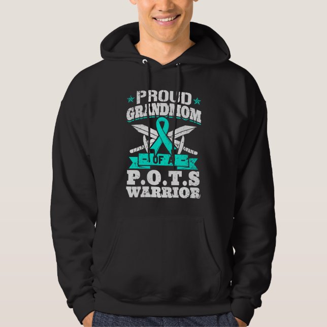Sudadera Proud Grandmom Of A POTS Warrior Orthostatic Aware (Anverso)