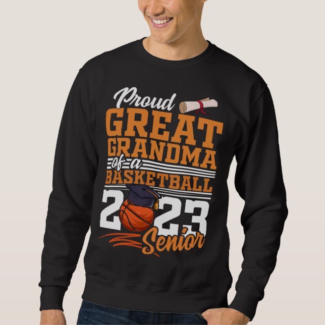 Sudadera Proud Great Grandma Of A 2023 Senior 2023 Grad Bas (Anverso)