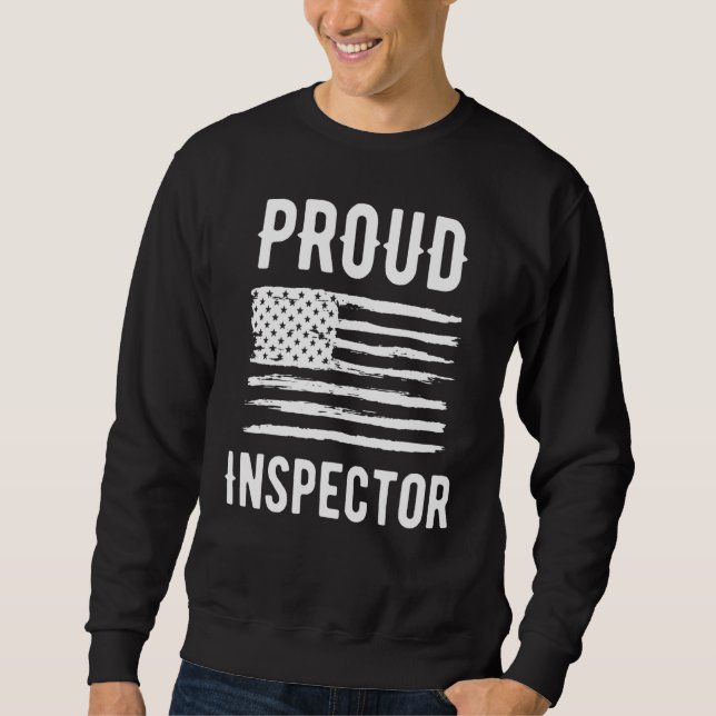 Sudadera Proud Inspector Profession American Flag (Anverso)