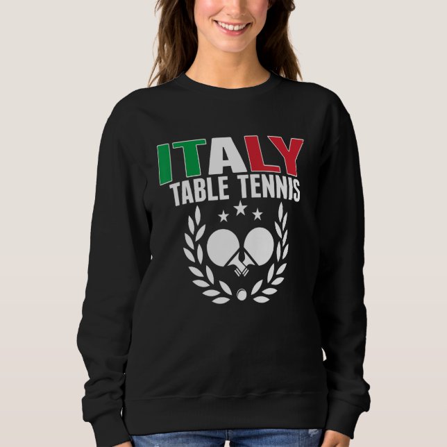 Sudadera Proud Italy Table Tennis  Italian Ping Pong Suppor (Anverso)