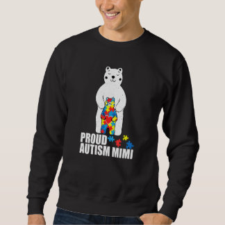 Sudadera Proud Mimi Bear Autism Awareness Puzzle Piece Fami