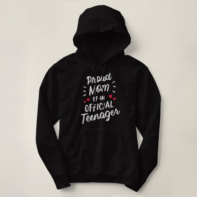 Sudadera Proud Mom of an Official Teenager 13th Birthday 13 (Diseño del anverso)