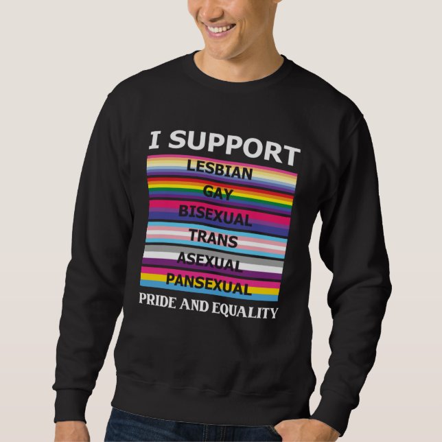 Sudadera Proud Pansexual Transgender Queer LGBTQ+ Love Equa (Anverso)