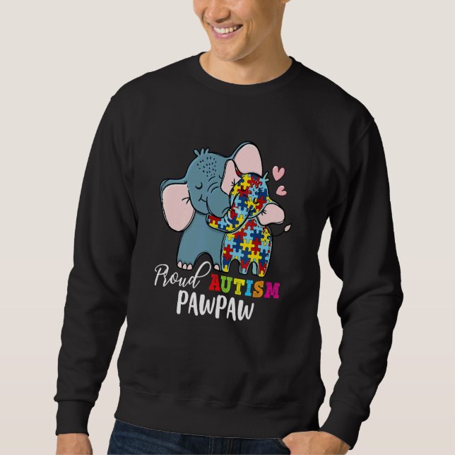 Sudadera Proud Pawpaw Autism Awareness Family Matching (Anverso)