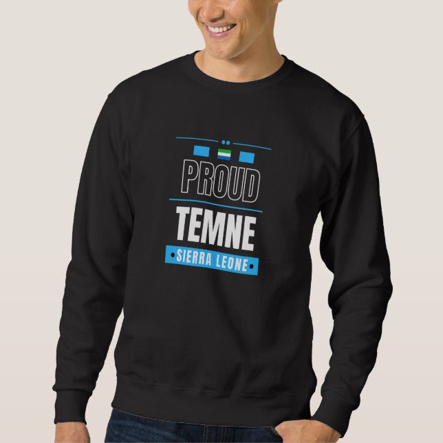 Sudadera Proud Temne  Sierra Leone Culture Favorite Tribe (Anverso)