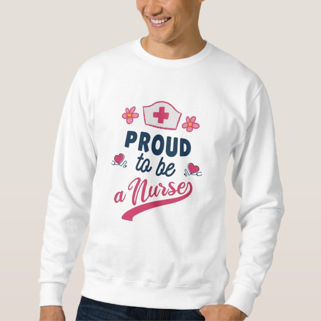 Sudadera Proud to be a Nurse (Anverso)
