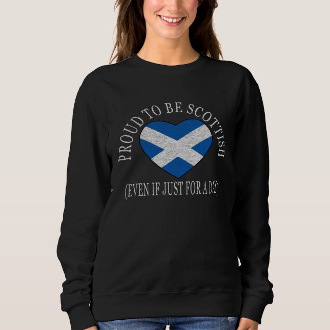 Sudadera Proud To Be Scottish   Fun Tartan Day Festival Fla (Anverso)