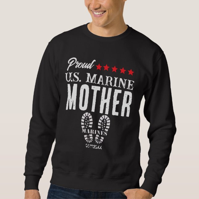 Sudadera Proud U.S. Marine Customized Military T-Shirt (Anverso)