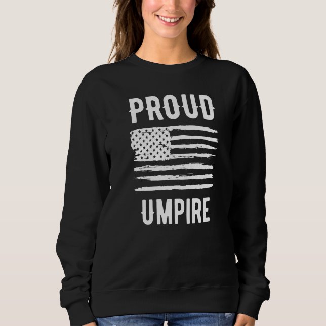 Sudadera Proud Umpire Profession American Flag Premium (Anverso)
