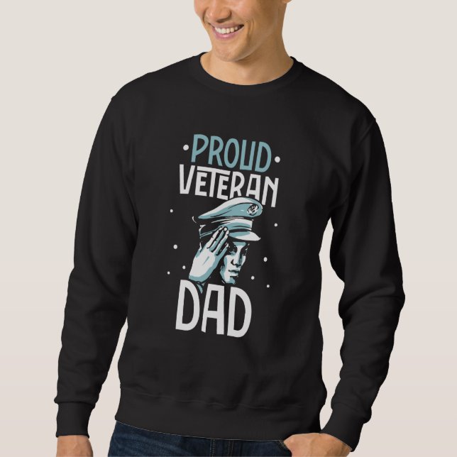 Sudadera Proud Veteran Dad Usa Warrior Veterans Day Patriot (Anverso)