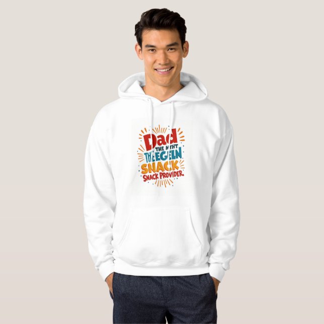 Sudadera Proveedor de aperitivos Dad Hoodie - Dia divertida (Anverso completo)