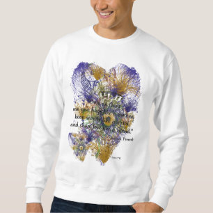 Sudadera Proverbio español abstracto floral para las tías