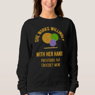 Sudadera PROVERBIOS 31 Hilo para Mamá al Crochet