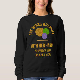 Sudadera PROVERBS 31 Crochet Mom Yarn