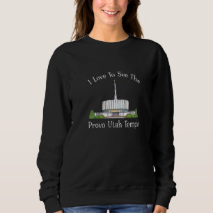 Sudadera Provo Templo Utah Me Encanta Ver Mi Color De Templ